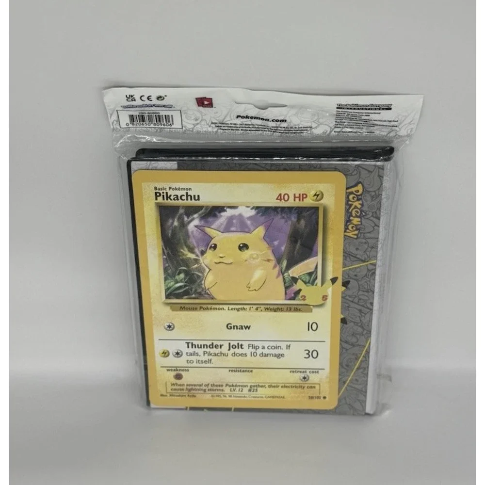 Pokémon TCG 25th Anniversary First Partner Collector's Binder Pikachu New Sealed